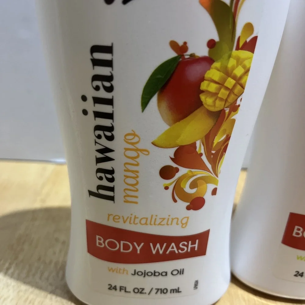Tame Hawaiian Mango/Hibiscus  Revitalizing Body Wash Jojoba Oil (Lot of‎ 2)